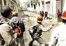 Masivas marchas de la COB paralizan La Paz