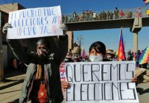 Movilizaciones contra una nueva postergación de las elecciones